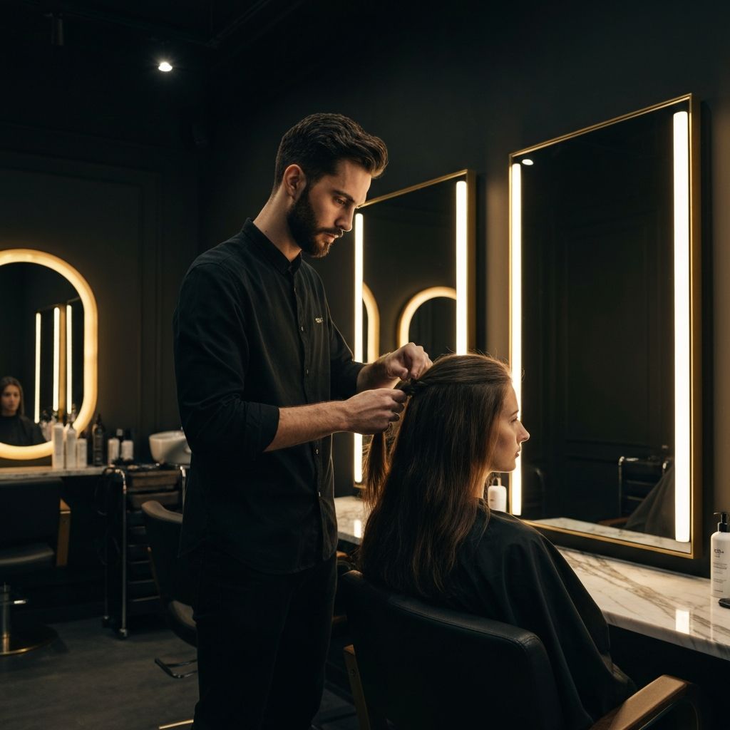 Luxury salon interior
